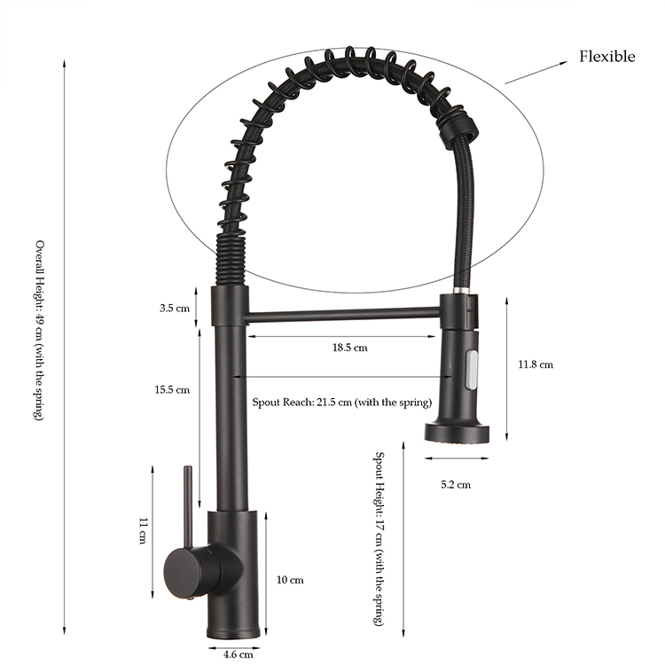 Grifo de cocina extraíble